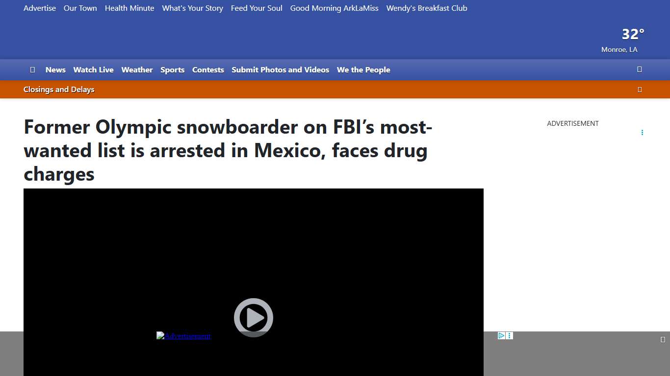 Former Olympic snowboarder on FBI’s most-wanted list is arrested in Mexico, faces drug charges